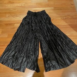 Faux Leather Zara Culottes in Black